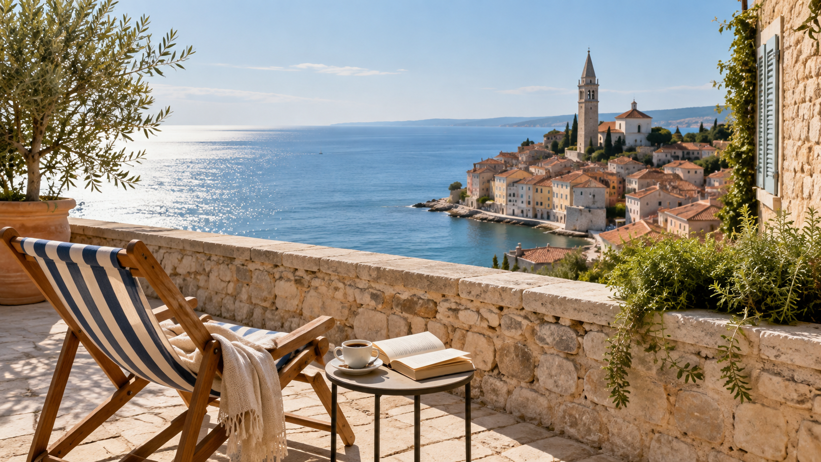 A quiet terrace above the Adriatic